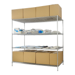 Modular Wire Storage Shelf 900 x 350 x 1800mm Steel Shelving