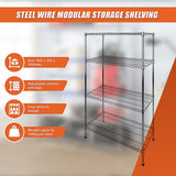 Modular Wire Storage Shelf 900 x 350 x 1800mm Steel Shelving - Extra Image
