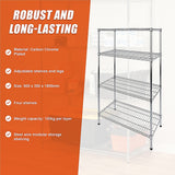Modular Wire Storage Shelf 900 x 350 x 1800mm Steel Shelving - Extra Image