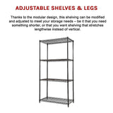 Modular Wire Storage Shelf 900 x 350 x 1800mm Steel Shelving