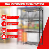 Modular Wire Storage Shelf 900 x 350 x 1800mm Steel Shelving - Extra Image