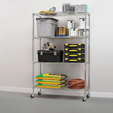 Modular Wire Storage Shelf 900 x 350 x 1800mm Steel Shelving - Front View