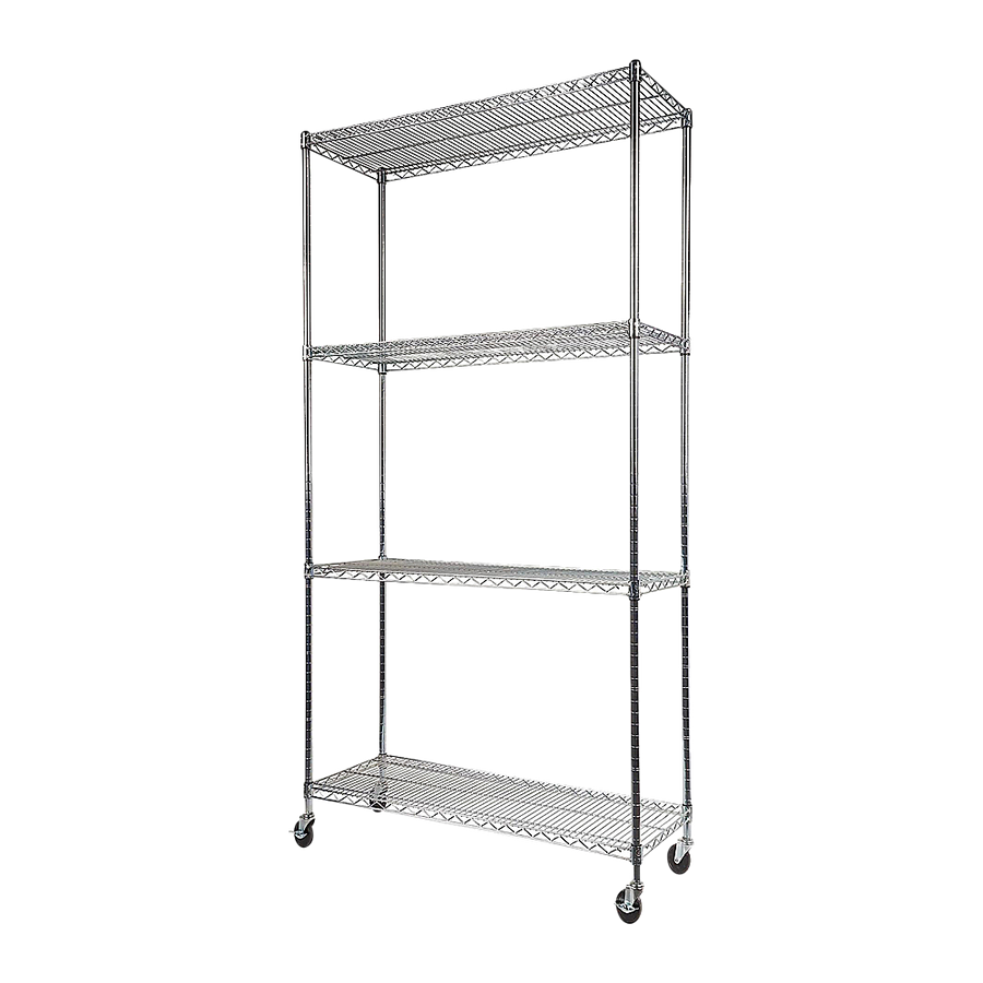 Modular Wire Storage Shelf 900 x 350 x 1800mm Steel Shelving