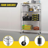 Modular Wire Storage Shelf 900 x 350 x 1800mm Steel Shelving