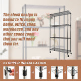 Modular Wire Storage Shelf 900 x 350 x 1800mm Steel Shelving - Extra Image