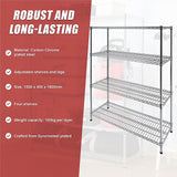 Modular Wire Storage Shelf 1500 x 450 x 1800mm Steel Shelving - Extra Image