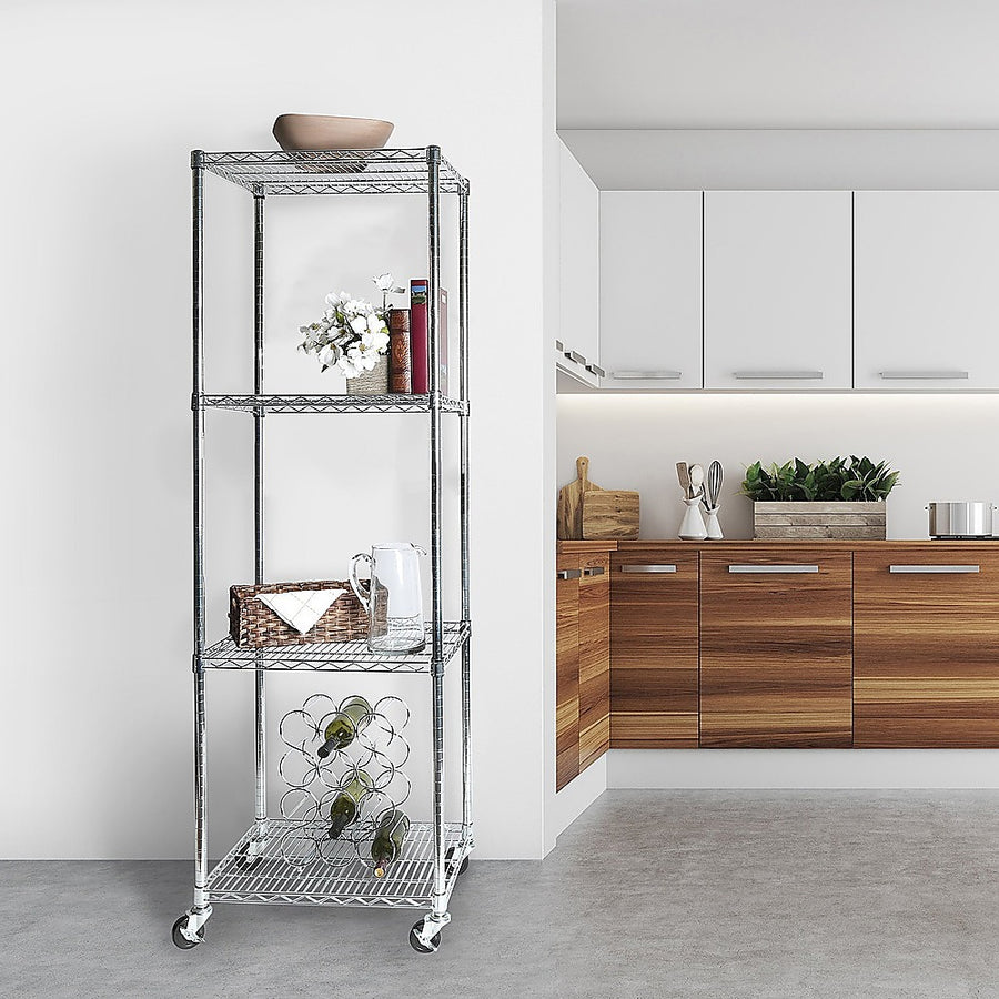 Modular Wire Storage Shelf 600 x 600 x 1800mm Steel Shelving, Storage
