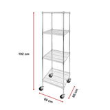 Modular Wire Storage Shelf 600 x 600 x 1800mm Steel Shelving - Extra Image