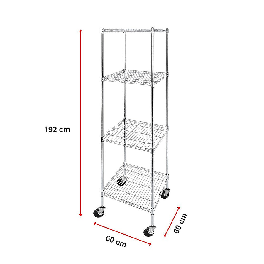 Modular Wire Storage Shelf 600 x 600 x 1800mm Steel Shelving, image 13