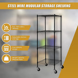 Modular Wire Storage Shelf 600 x 600 x 1800mm Steel Shelving - Extra Image
