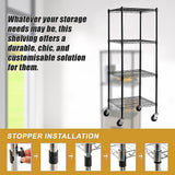 Modular Wire Storage Shelf 600 x 600 x 1800mm Steel Shelving - Extra Image