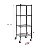 Modular Wire Storage Shelf 600 x 600 x 1800mm Steel Shelving - Extra Image