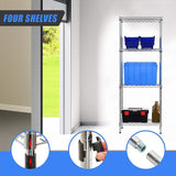 Modular Wire Storage Shelf 450 x 450 x 1800mm Steel Shelving - Low Angle