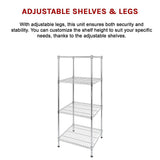Modular Wire Storage Shelf 450 x 450 x 1800mm Steel Shelving - Extra Image