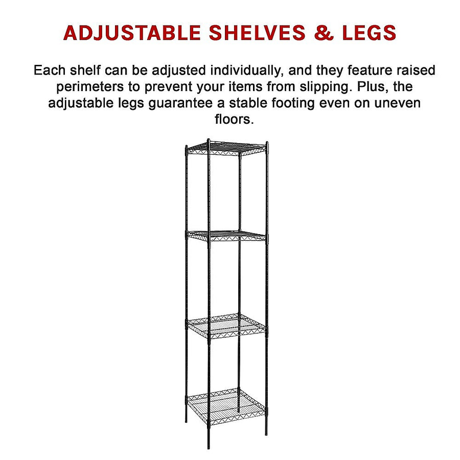 Modular Wire Storage Shelf 450 x 450 x 1800mm Steel Shelving