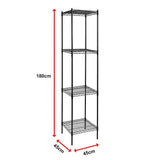 Modular Wire Storage Shelf 450 x 450 x 1800mm Steel Shelving
