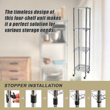 Modular Wire Storage Shelf 450 x 450 x 1800mm Steel Shelving - Extra Image