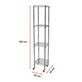Modular Wire Storage Shelf 450 x 450 x 1800mm Steel Shelving - Extra Image