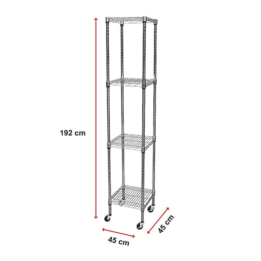 Modular Wire Storage Shelf 450 x 450 x 1800mm Steel Shelving, image 14