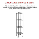 Modular Wire Storage Shelf 450 x 450 x 1800mm Steel Shelving - Extra Image