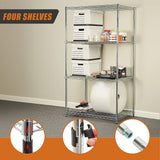 Modular Wire Storage Shelf 1200 x 600 x 1800mm Steel Shelving - Extra Image