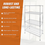 Modular Wire Storage Shelf 1200 x 600 x 1800mm Steel Shelving - Extra Image