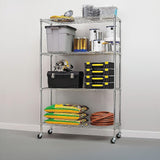 Modular Wire Storage Shelf 1200 x 600 x 1800mm Steel Shelving - Front View