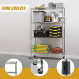 Modular Wire Storage Shelf 1200 x 600 x 1800mm Steel Shelving - Close-Up Angle