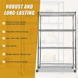 Modular Wire Storage Shelf 1200 x 600 x 1800mm Steel Shelving