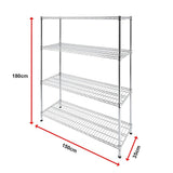 Modular Wire Storage Shelf 1500 x 350 x 1800mm Steel Shelving - Extra Image
