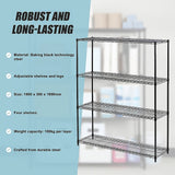 Modular Wire Storage Shelf 1500 x 350 x 1800mm Steel Shelving - Extra Image