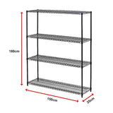 Modular Wire Storage Shelf 1500 x 350 x 1800mm Steel Shelving - Extra Image