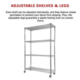 Modular Wire Storage Shelf 1500 x 350 x 1800mm Steel Shelving - Extra Image