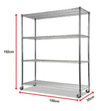Modular Wire Storage Shelf 1500 x 350 x 1800mm Steel Shelving - Extra Image