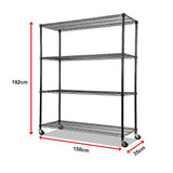 Modular Wire Storage Shelf 1500 x 350 x 1800mm Steel Shelving