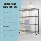 Modular Wire Storage Shelf 1500 x 350 x 1800mm Steel Shelving - Extra Image