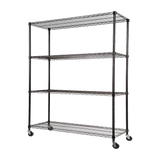 Modular Wire Storage Shelf 1500 x 350 x 1800mm Steel Shelving - Low Angle