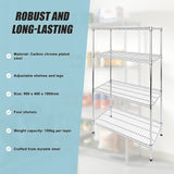 Modular Wire Storage Shelf 900 x 450 x 1800mm Steel Shelving - Extra Image