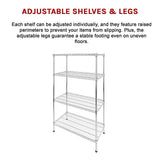 Modular Wire Storage Shelf 900 x 450 x 1800mm Steel Shelving - Extra Image