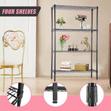 Modular Wire Storage Shelf 900 x 450 x 1800mm Steel Shelving - Low Angle