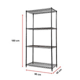 Modular Wire Storage Shelf 900 x 450 x 1800mm Steel Shelving