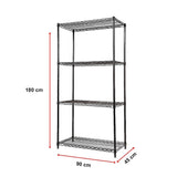 Modular Wire Storage Shelf 900 x 450 x 1800mm Steel Shelving - Extra Image