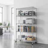 Modular Wire Storage Shelf 900 x 450 x 1800mm Steel Shelving - Front View