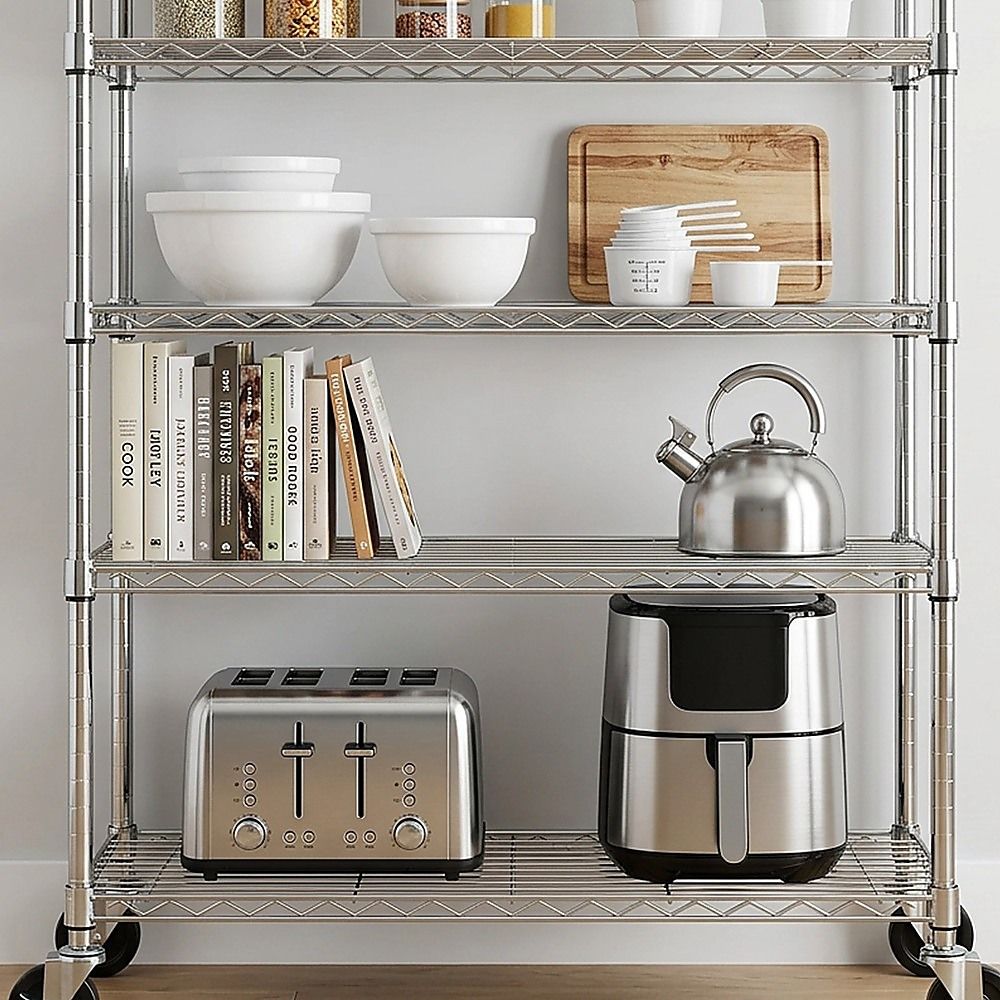 Modular Wire Storage Shelf 900 x 450 x 1800mm Steel Shelving