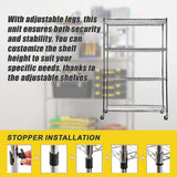 Modular Wire Storage Shelf 900 x 450 x 1800mm Steel Shelving - Extra Image