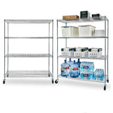 Modular Wire Storage Shelf 900 x 450 x 1800mm Steel Shelving - Low Angle