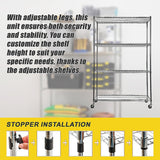 Modular Wire Storage Shelf 900 x 450 x 1800mm Steel Shelving - Extra Image