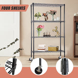 Modular Wire Storage Shelf 900 x 450 x 1800mm Steel Shelving - Low Angle