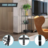 Modular Wire Storage Shelf 350 x 350 x 1800mm Steel Shelving - Low Angle