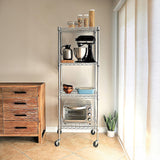 Modular Wire Storage Shelf 350 x 350 x 1800mm Steel Shelving - Front View